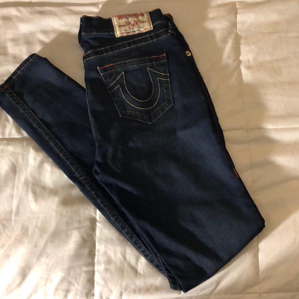 High-Waisted True Religion Jeans